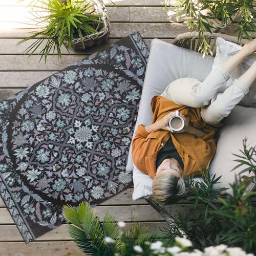 Tapis de jardin imperméable 100x150 anti-décoloration pour sol de balcon - 3