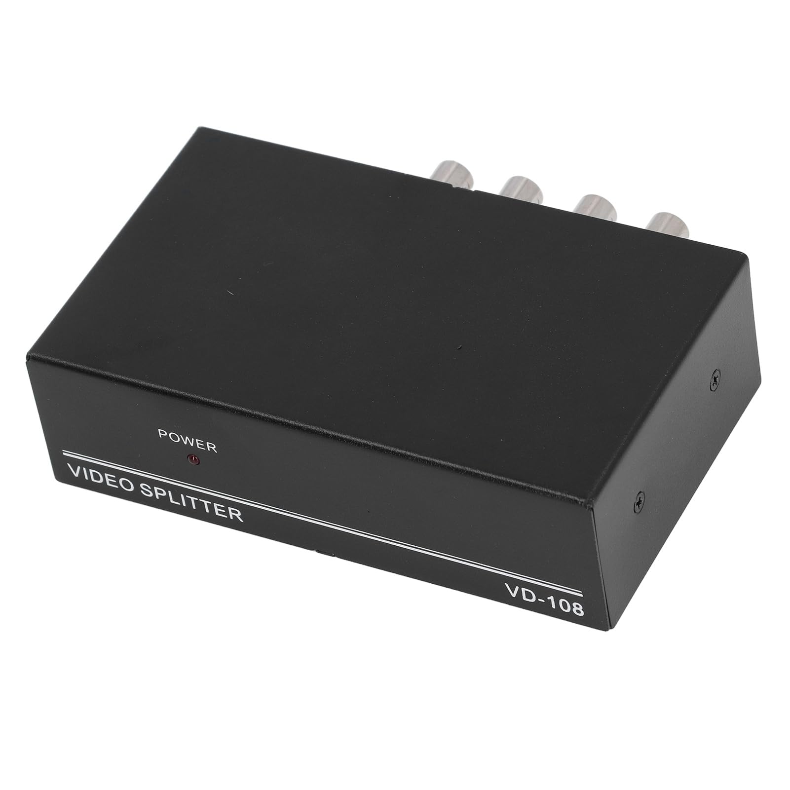 8 Port 1 in 8 Out BNC Video Splitter Box, 1080P Koaxialverteiler Verstärker, Audio Extractor für Videoüberwachungssystem CCTV Sicherheitskamera (EU-Stecker)