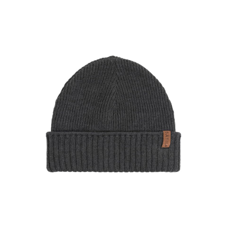 Sätila Unisex - Erwachsene Beanie Fors Brown Label, Farbe:dk Grey, Größe:one Size