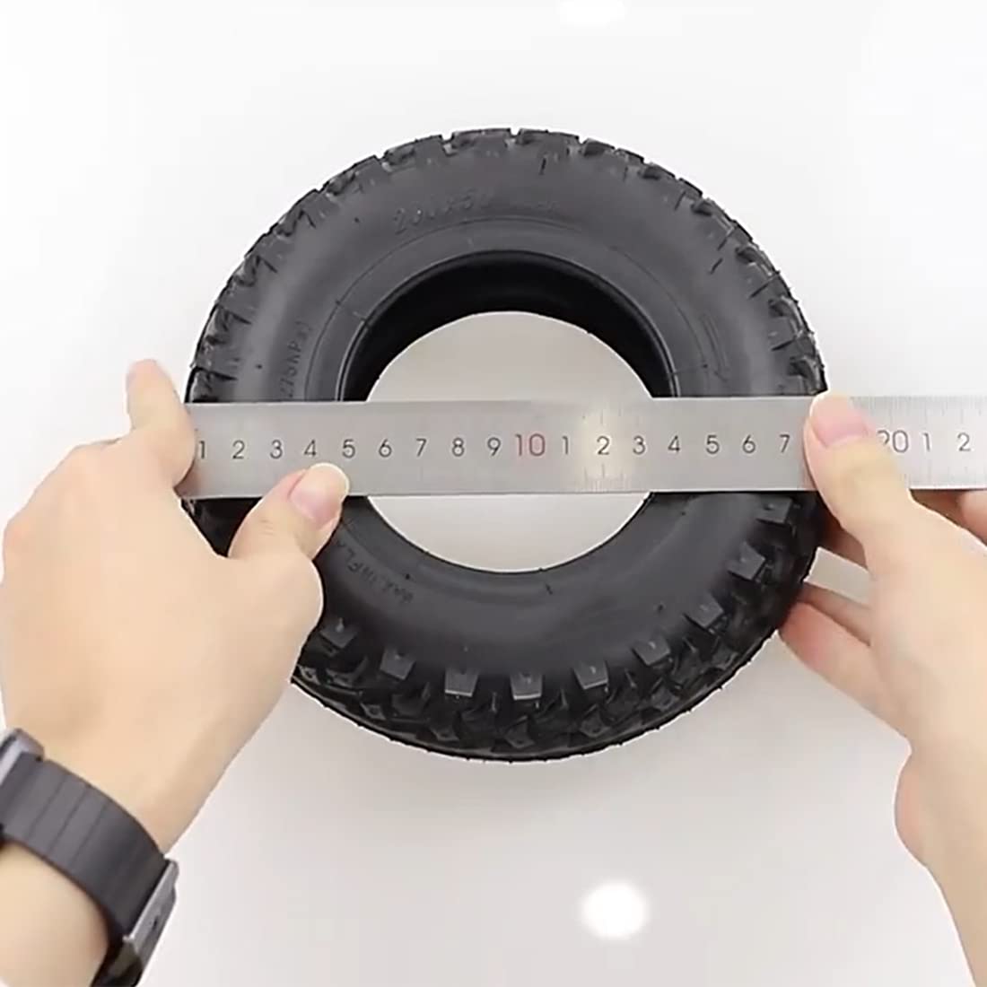 Pneu Solide 200x50 8X2T Pour Roue Arrière Speedway Mini 4