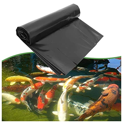 HDPE Pond Liner 2x4m 3x5m 4x4m 5x6m 6x8m 7x8m 8x10m 10x12m Pool Pond Liners Impermeable Construction Membrane Flexible Fish Pond Film for Garden Waterfall Building Aquaculture (Size : 2x20m(6.6x65.6f