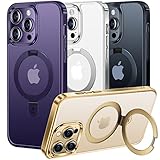 Alphex Invisible Stand Magnetic Case for iPhone 14 Pro Max [Look as Bare iPhone][Compatible with Mag