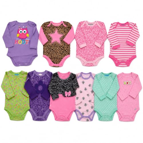 Image of Unisex Baby Footed Sleepsuits | Long Sleeve Footed Sleepsuits | Baby Rompers Cotton Sleeveless| Long Sleeve Bodysuits IHalf sleeve onesies