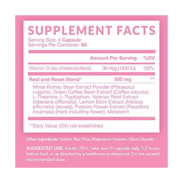 Havasu-Nutrition-Night-Time-Fat-Burner-for-Women-Sleep-Aid-Appetite-Suppressant-and-Metabolism-Booster-for-Detox-Cleanse-Healthier-Weight-Loss-60-Vegetarian-Weight-Loss-Pills-for-Women HAVASU NUTRITION Night Time Fat Burner Weight Loss Pills for Women | Appetite Suppressant for Weight Loss (+ Vitamin D, 60 Count)