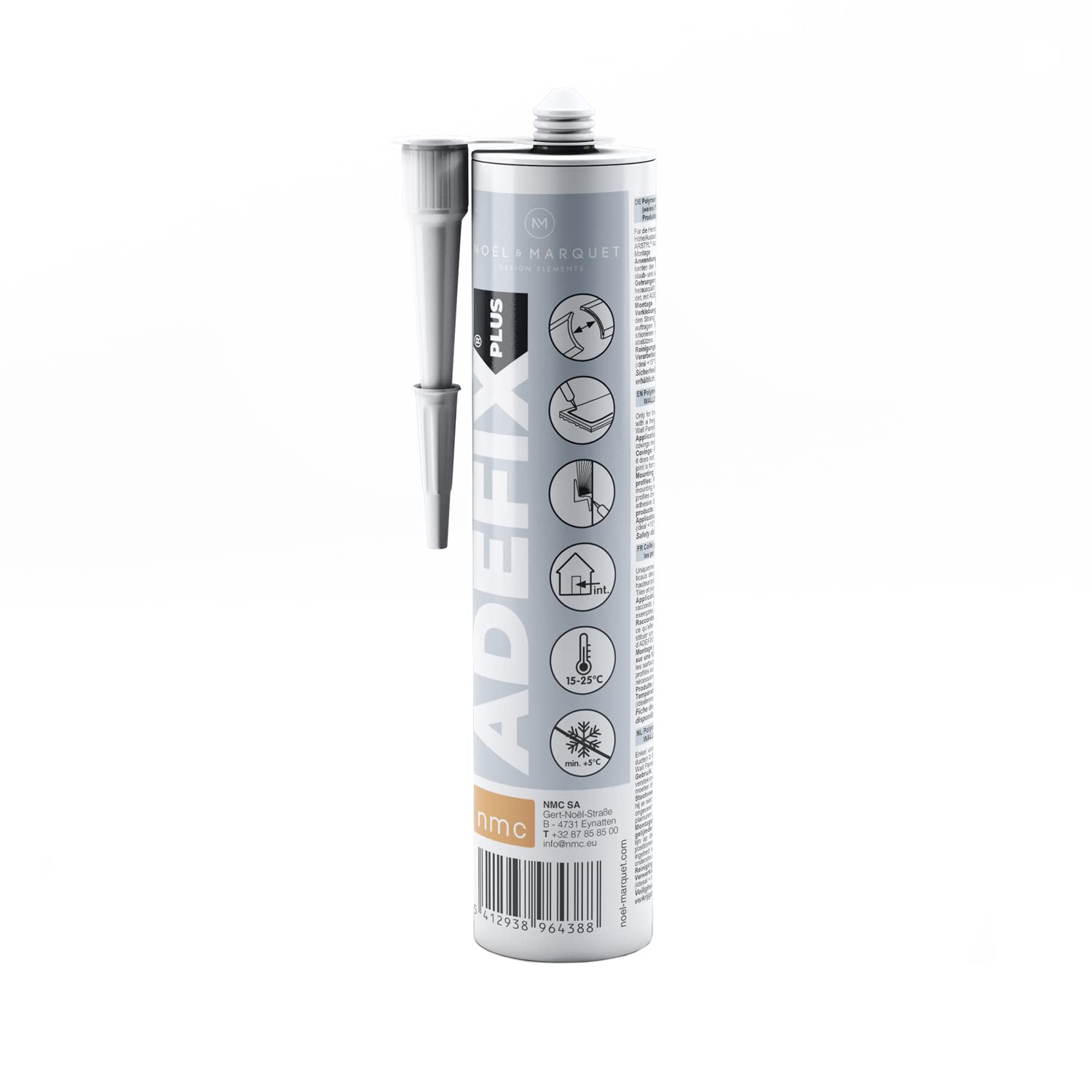 Colle de soudure pour joints ADEFIX PLUS mastic fixation moulure plinthe - 3