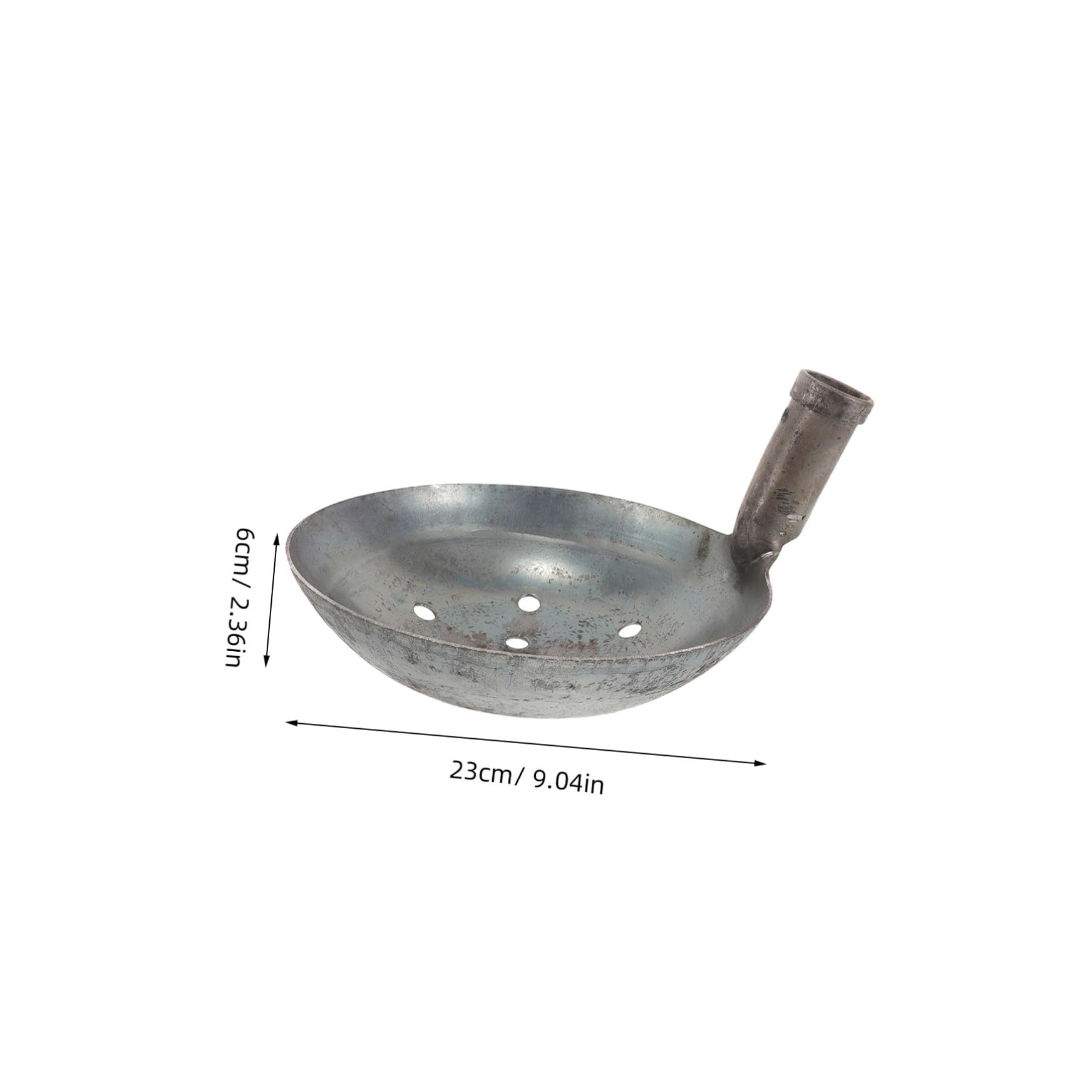 Mikikit Pala De Metal para Tamizar Estiércol Pala para Limpieza De Lodo para Jardín y Agricultura