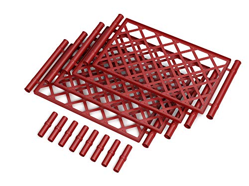 INCARTAMI Lot de 50 nœuds automatiques. Rouges Grand autotirante Noeud Rouge Miroir antenne de Voiture-Bande de 3 cm de diamètre 150 cm pour fêtes Diamètre...
