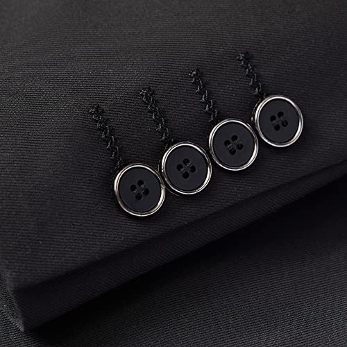Tuxedo for Men 3 Piece Slim Fit Blazer Single Breasted Vest Wedding Suit for Men Tuxedos Formal Prom Suits Black - Thumbnail 7