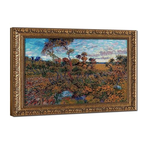 Coucher de soleil à Montmajour Van Gogh : grand tableau déco pour salon et bureau élégant