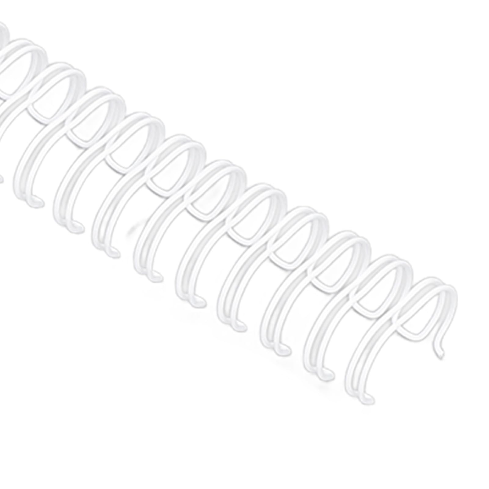 Ejoyous Dorso di Rilegatura a Filo Metallico a Doppio Anello, Materiale in Ferro, può Contenere Fino a 120 Fogli, Ideale per la Rilegatura di Documenti A4, Perfetto per Studenti e Colleghi (WHITE)