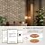 ARMURO Wall Paneling for Interior Wall - 4 PCS Hexagon Wall Panels - Hexagon Acoustic Panels - Natural Walnut Wood Veneer Sound Proof Panels for Walls, Wood Slat Wall Panel 23.8" W x 29" L