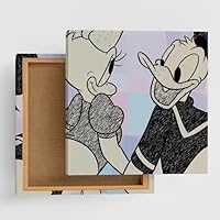 ディズニー系列ホテルで使用されていた額縁入ドナルドダックポスター【鑑定書付】 ディズニー系列ホテルで使用されていた額縁入ドナルドダック