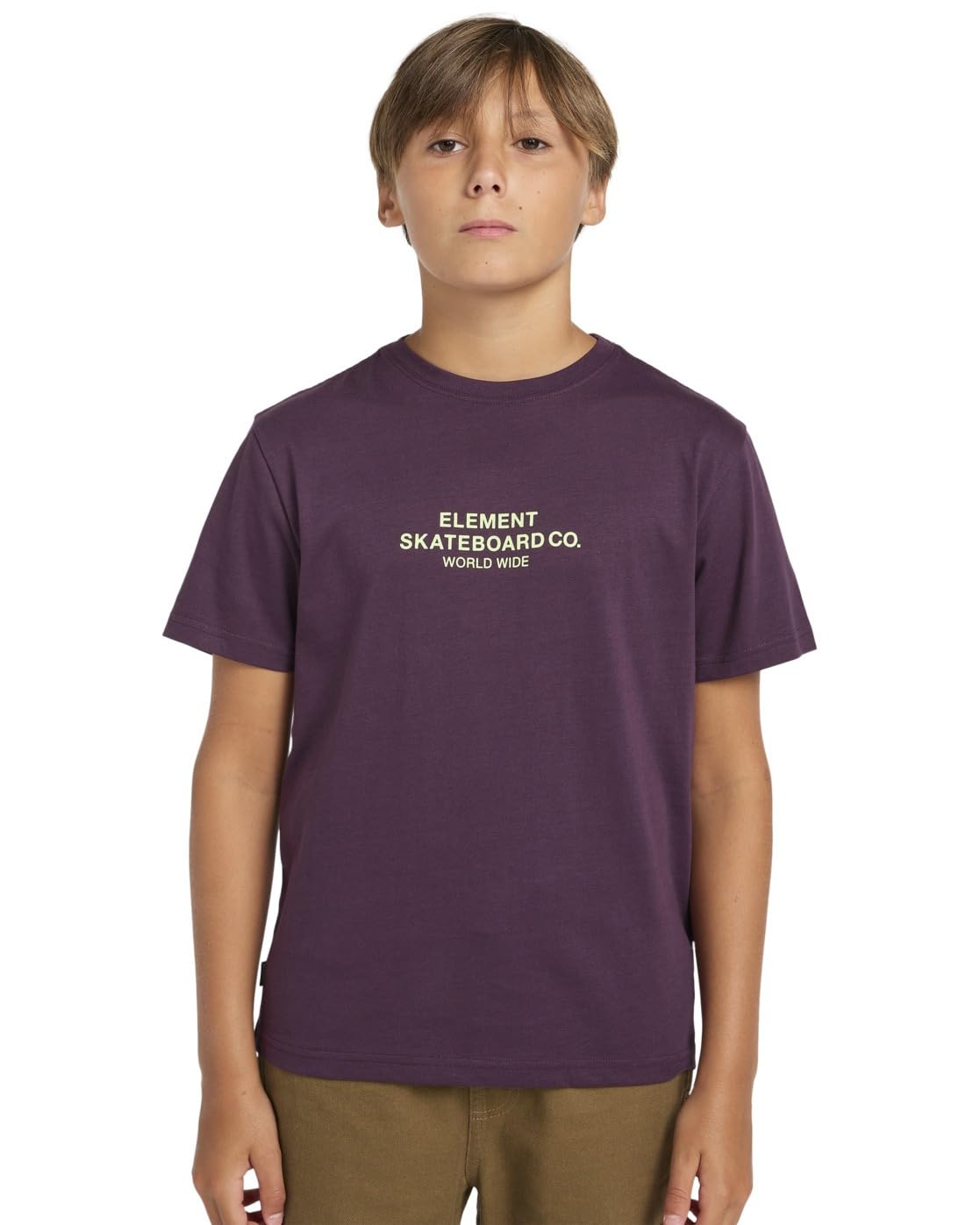 Element Short-Sleeved T-Shirt Skateboard CO SS Youth Youth Purple XL/16