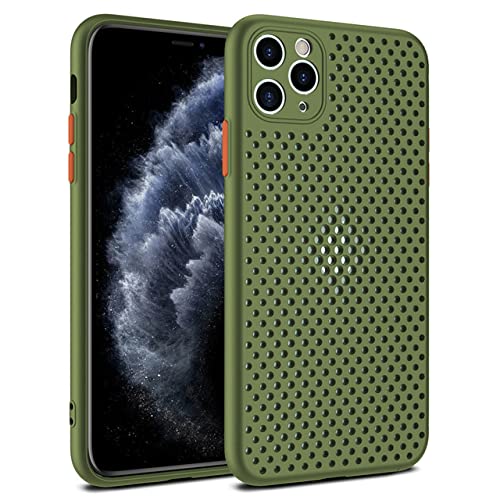 Étui de téléphone thermique iPhone 13 Mini coque arrière ajourée nid d'abeille anti-choc souple