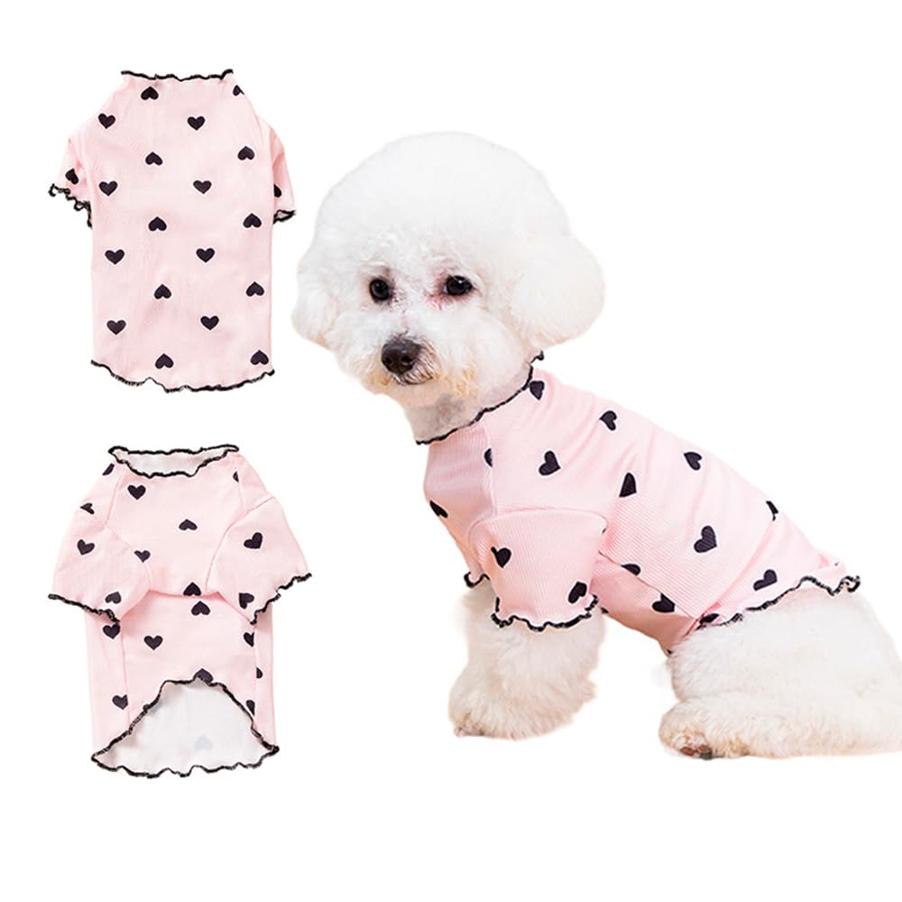 XFSRG Dog Clothes, Girls, Heart Pattern