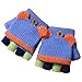 Garçons Dessin animé Hiver Laine sans Doigts pour Les Filles avec des Gants de mitaine Couverture Tricot Convertible Ans 2-15 Enfants Gants Haut Chapeaux De Baseball pour Femmes