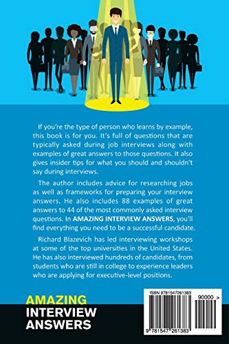 image for CREATESPACE Amazing Interview Answers: 44 Tough Job Interview Question