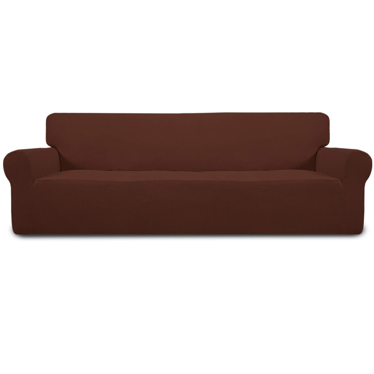Easy-Going Stretch 4 Seater Oversized Sofa Couch Cover Coffee