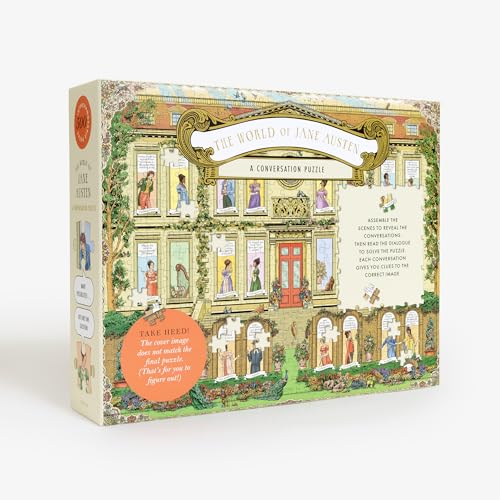 Image of Clarkson Potter The World of Jane Austen - A Conversation Puzzle: 500-Piece Jigsaw Puzzle for Adults