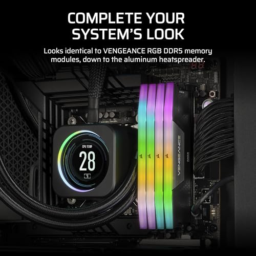 CORSAIR VENGEANCE RGB DDR5 Light Enhancement Kit (No Physical Memory) – Black - Image 5
