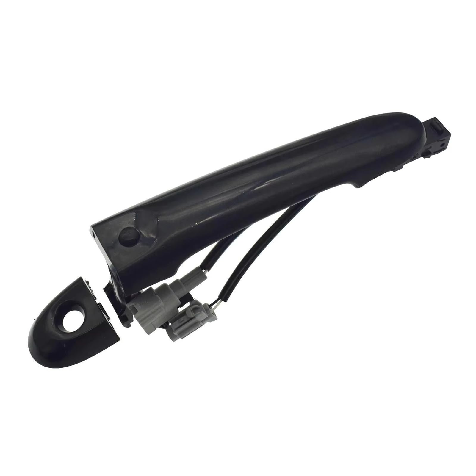 Ytjlf Black Vehicle Outside Door Handle For Nissan For Tiida For Versa 2012 2013 2014 2015-2018 Exterior Door Handle And Chrome Front Left Right With Sensing(,Front Left)