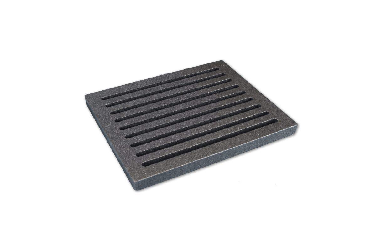 GRILLROSTPROFI Ascherost- Feuerrost - Kohlerost - Kaminrost in Premium-Qualität - Gusseisen, 18 x 22 cm