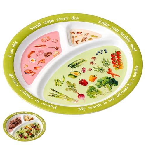 BOFYTR Portion Control Plates for Adults Weight Loss Balanced Eating Plate