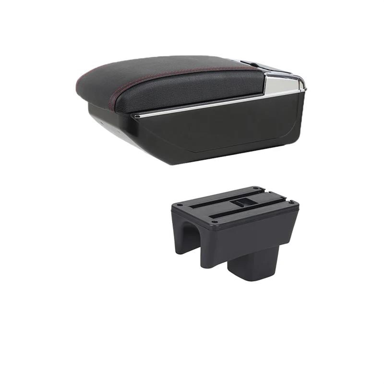 Ysdsls B-Black Red Line With Usb Car Accessories Armrest Box 2005-2022 Interior Storage Retrofit Parts For Swift