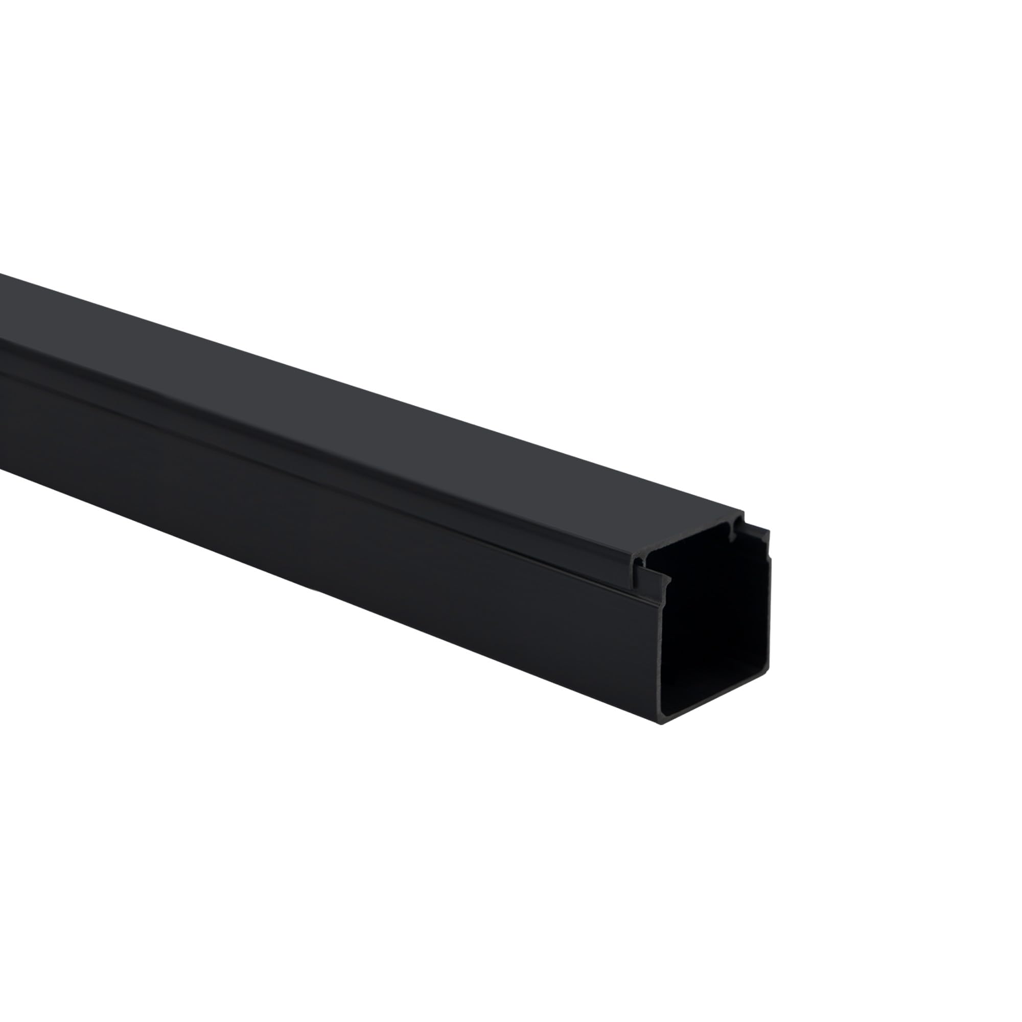 KOMIB Hochwertige KK3030SCH Kabelkanal 30 x 30 x 2000mm Schwarz 10 Meter - 5 x 2m (5 Stück) Elektroinstallation Kabelkanal Kabelabdeckung Kabelmanagement Diverse Größen/VDE (30 x 30mm)