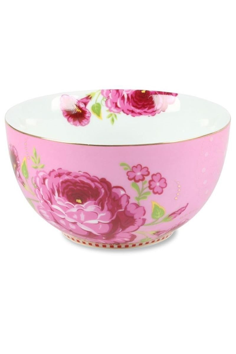 PIP StudioFloral Bowl 4-Piece Set, 12 cm Size, Pink