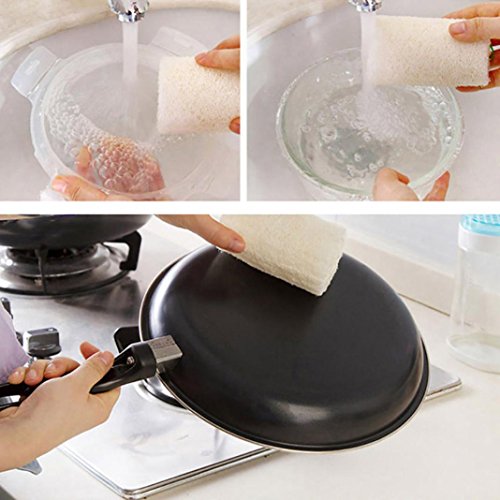 6 Stks Natuurlijke Loofah Luffa Bad Lichaam Douche Loofa Spons Keuken Schotel Spons Scrubbers Cleaing Borstel Schrobben… - Image 3