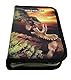 Theonoi Federmäppchen Federtasche Federmappe Mäppchen Etui 2 Fach Doppeldecker GEFÜLLT (Dinosaurier Dino)