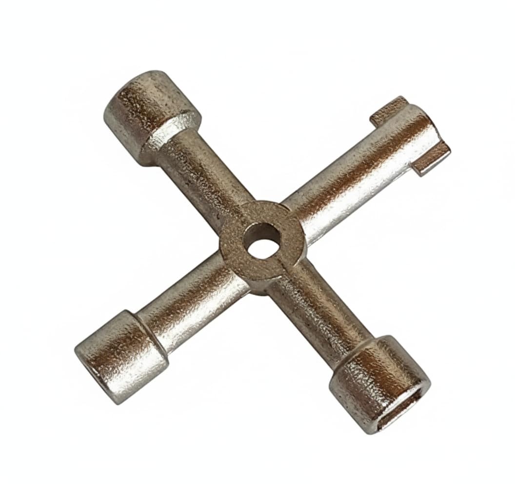 ARISE Multipurpose 4-Way Utility Cross Key | Pack of 1 | Heavy