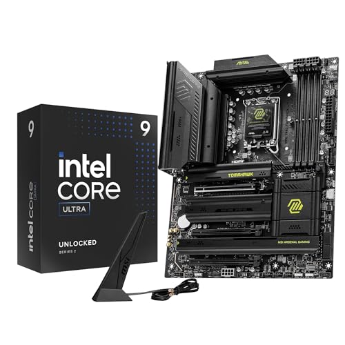 Micro Center CPU�}�U�[�{�[�h�R���{ - Ultra 9 285K 24�R�A LGA 1851 �f�X�N�g�b�v�v���Z�b�T�Z�b�g MAG Z890 Tomahawk WiFi �Q�[�~���O�}�U�[�{�[�h�t��