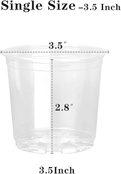 Amazon.co.jp: OUPSAUI 30個パック 3.5インチ クリア 育児用ポット