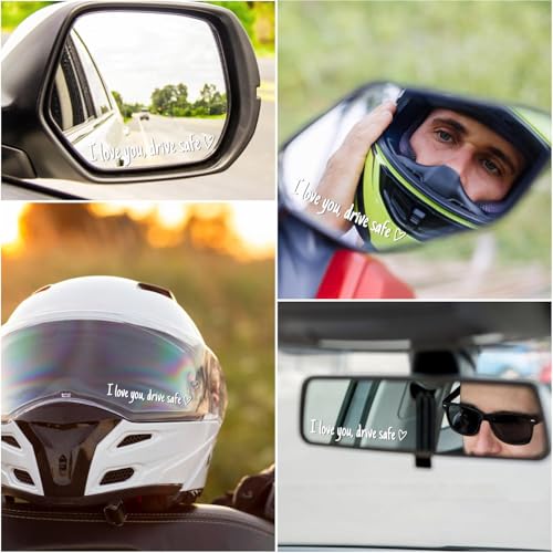 3 Stück Aufkleber I Love You Drive Safe, Auto Aufkleber Spiegel Außen – Ansicht 3