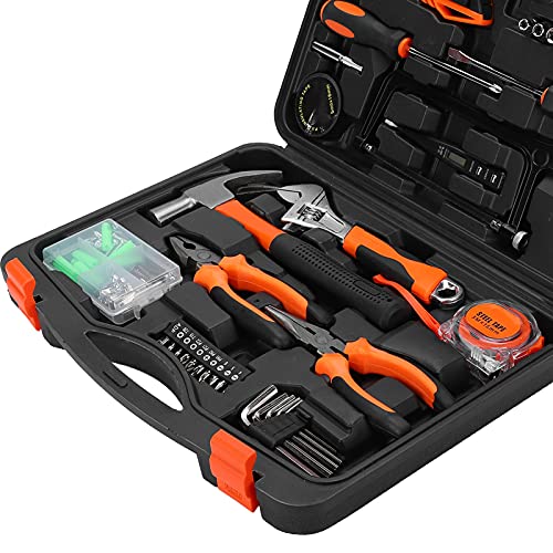 Kit de herramientas hardware 108 piezas con caja negra miniatura 7