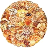 Cute Bread Stickers For Adults,Teens,Kids, 50Pcs Realistic Bakery Pet Transparent Waterproof Food Stickers Pack For Water Bottles,Laptop,Scrapbook, Bakery Themed Party Decorations