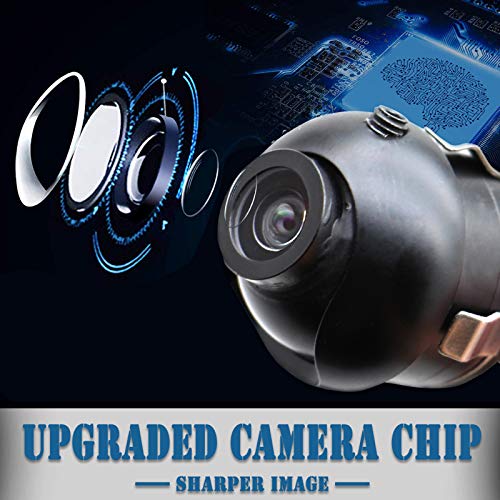 Car Backup Camera, Eway Mini 360 Degree Rotatable Auto Multifunction Front/Side/Rear View Camera Universal Mirror Flush Mount Camera, Flip Image Gridline Switcher, 18.5Mm Hole Saw #TOP1