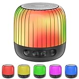 ssouwao Bluetooth Speaker, Multicolor Changing Bedside Lamp, LED Table Lamp, Built-in Mic, Support TF Card, MP3 Player, Best Gifts for Girls Boys Teens Women Men Friends Christmas