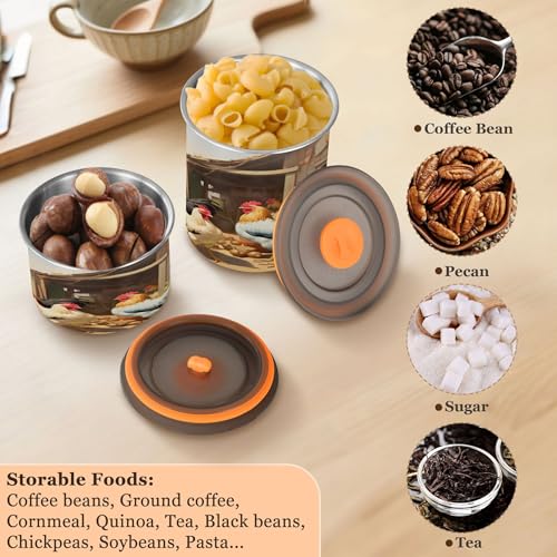 Contenedor Hermético de Acero Inoxidable para Café 500 ml miniatura 5