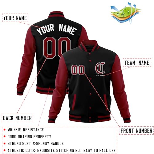 KXK Custom Fashion Varsity Jacket for Men Women Youth Cotton Letterman Baseball Bomber Jackets Stitched Name Number3