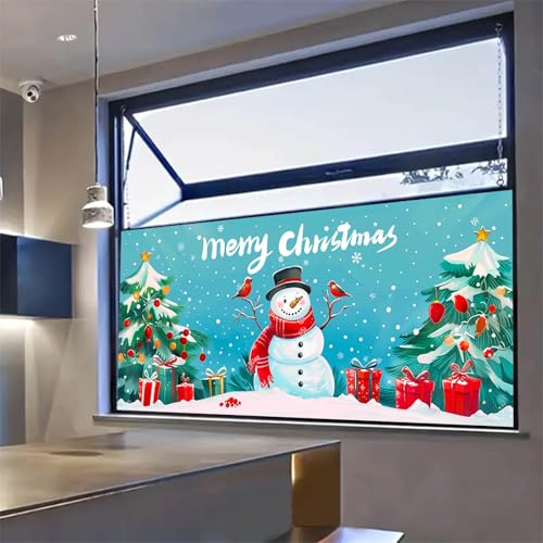 Película decorativa de Navidad con muñeco de nieve 39.3×17.7 in miniatura 7