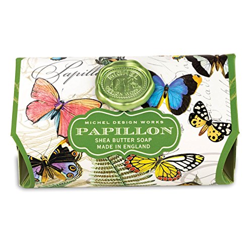 Michel Design Works Triple Milled Shea Butter Bath Soap Bar, Papillon
