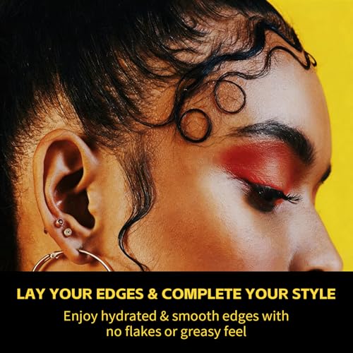Edge Control Gel for Black Hair, Strong Hold No Flake Non-Greasy, 5.29 oz Detail