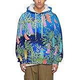 [ZKCASA] パーカー メンズ 長袖 七夕の祈り スウェット 柔ら 快適 秋服 大きいサイズ カジュアル おしゃれ ゆったり アウター フード付き プルオーバー シャツ XL