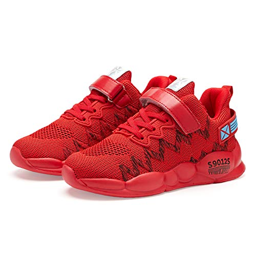 Image of Hetios Kids Shoes Girls Lightweight Athletic Running Shoes Breathable Knit School Sports Shoes (Toddler /Little Kid /Big Kid)