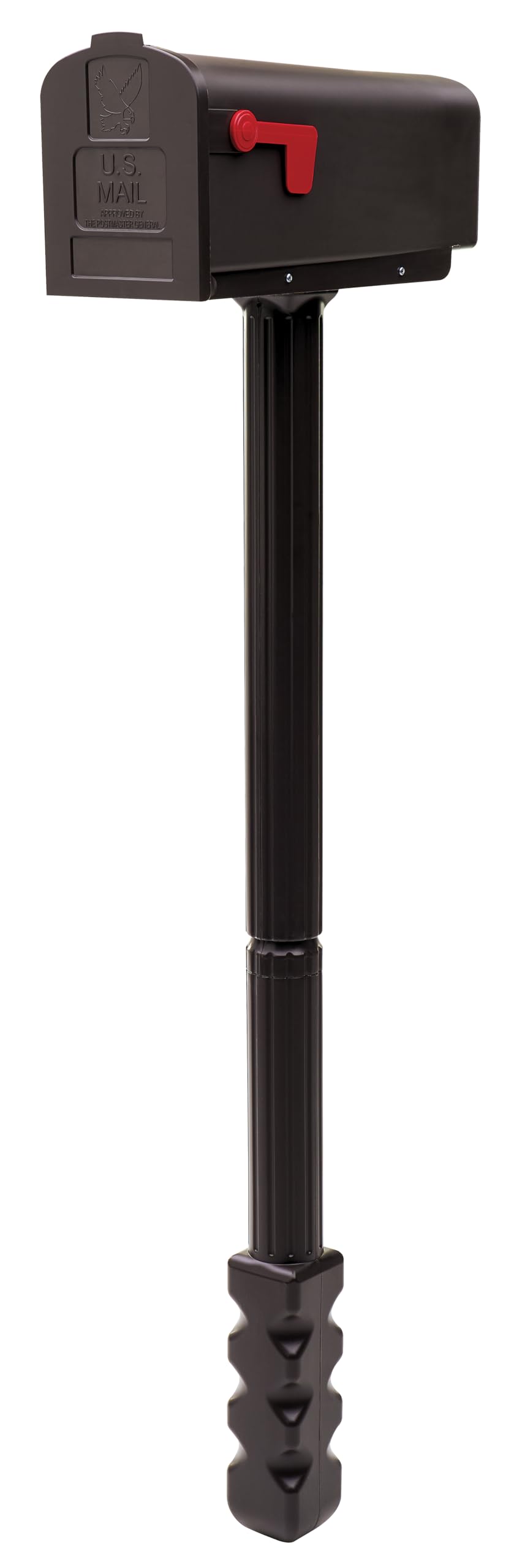 Photo 1 of Architectural Mailboxes Harrison Plastic Mailbox and Post Kit, HCPL10VAM, Venetian Bronze, Medium Capacity