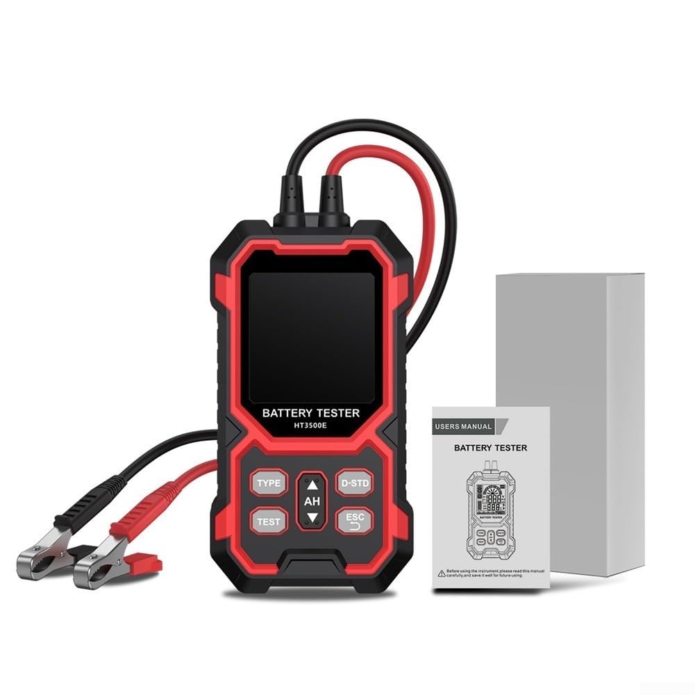 Tester per batteria auto 12V 24V display LCD per cca test auto tester batteria | Misura CCA, SOC, tensione, resistenza interna; ideale per auto, camion, moto, camper