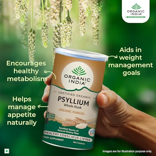 Image of Organic India Psyllium Whole Husk || Isabgol || 100 grams (Pack Of 2)
